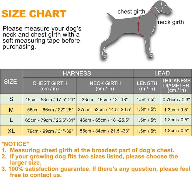 Detalle de haapaw No Pull Dog Harness (Reflective Oxford) with Adjustable Fit and Free Heavy Duty Lead