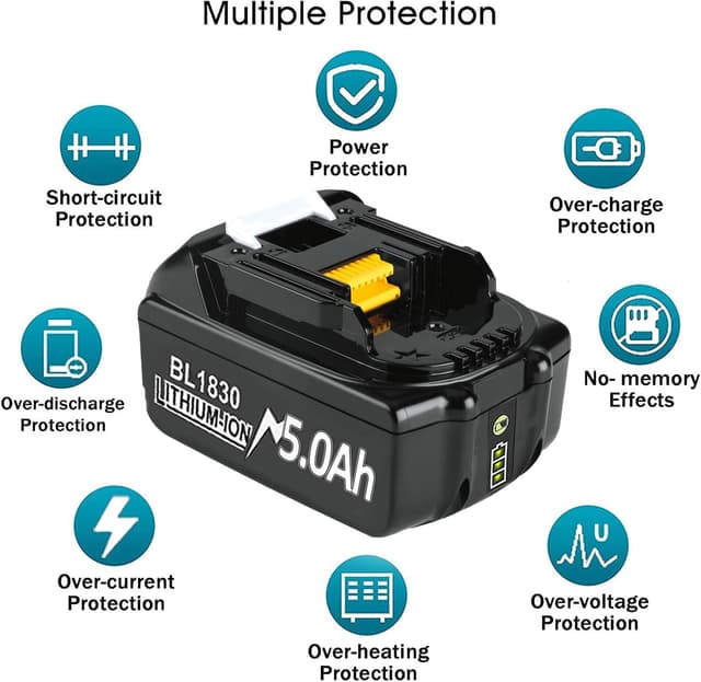 Thumbnail 4 de Ma-Kita 18V Ersatzakku 5000mAh – 2 Stück