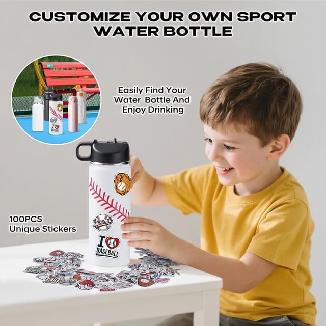 Detalle 1 de RhythmFit Baseball Water Bottles 18 oz