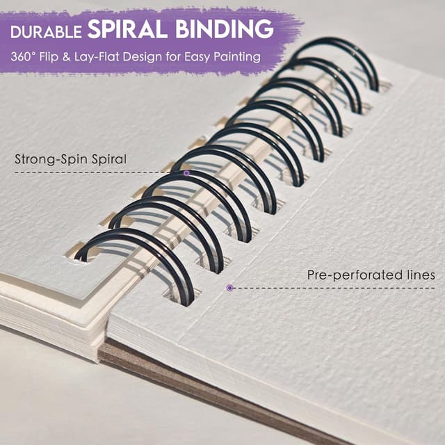 Thumbnail 3 de KOVIEDE watercolor paper pad 3-pack 90 sheets