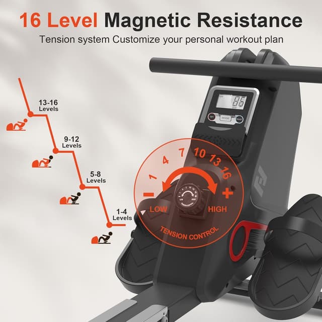 Detalle 2 de Máquina de Remo Neezee 16 niveles