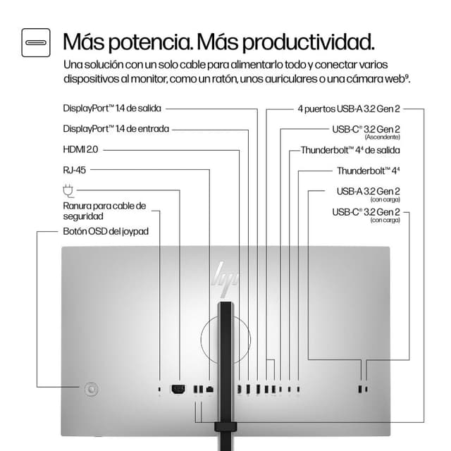 Thumbnail 2 de HP Series 7 Pro 727pu Monitor 27" QHD IPS, Thunderbolt 4