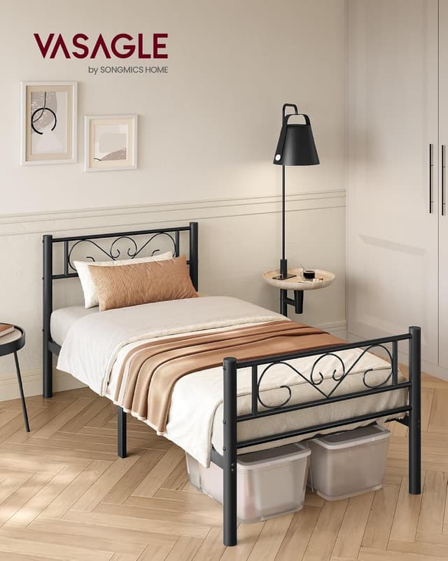 Detalle 2 de VASAGLE Cadre de lit 90 x 200