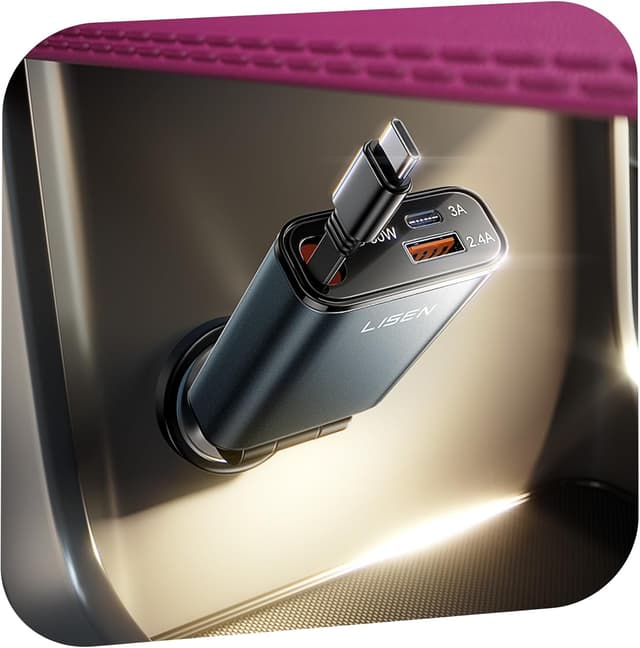 Imagen de LISEN 57W USB-C Auto Ladegerät 3-in-1 en OfertitasTOP