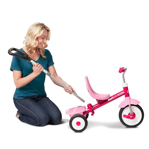 Thumbnail 8 de Radio Flyer 3 en 1 Triciclo Stroll 'N Trike rosa para 1,5–5 años