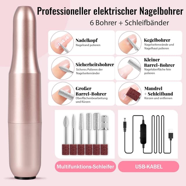 Detalle de VANREESA U V Nagellack Set mit 35 Farben, 48W U V/LED Lampe und elektrischem Nagelfräser – Starterset für Gelnägel