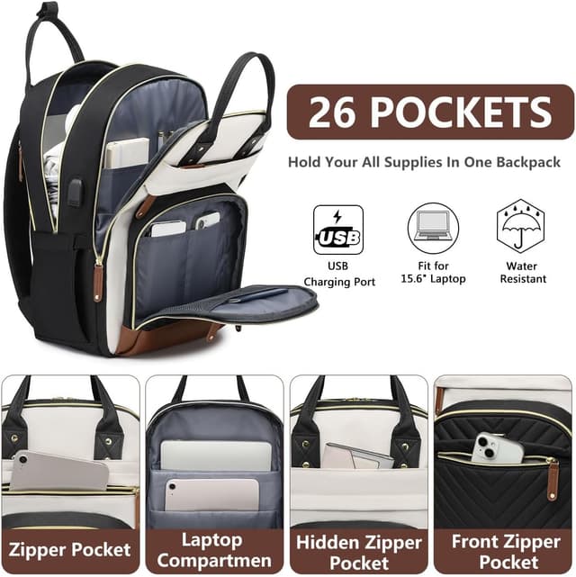 Detalle 2 de 15.6 inch Laptop Backpack for Women