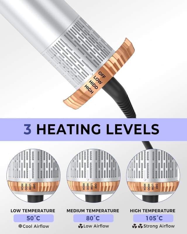 Thumbnail 6 de Hairstyler 6 in 1 Airbrush Haartrockenerset 1000W