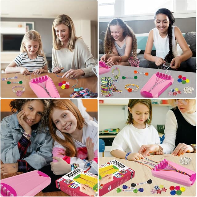 Thumbnail 3 de Arts and Crafts Friendship Bracelet Kit Pink