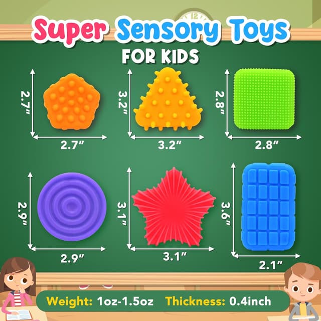 Thumbnail 4 de Squishy Sensory Fidget Toys 2.5–3.5 in