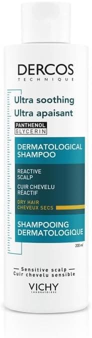 Detalle de Vichy Dercos Shampoo Ultra Lenitivo per cute sensibile e capelli secchi, 200 ml