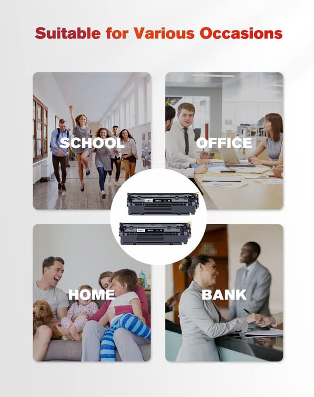 Detalle 2 de ejet 12A Toner kompatibel für HP Q2612A (Schwarz) – 2er-Pack für LaserJet & M1005/M1319