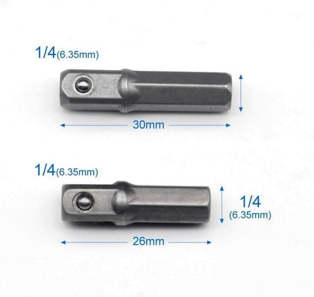 Thumbnail 6 de 8 Pièces Porte Embouts Magnétique 1/4 3/8 1/2
