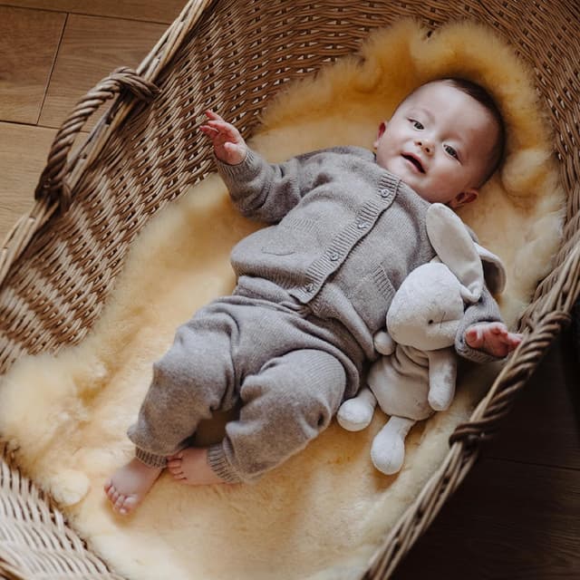 Thumbnail 1 de Tapis peau de mouton bébé 95x60 cm