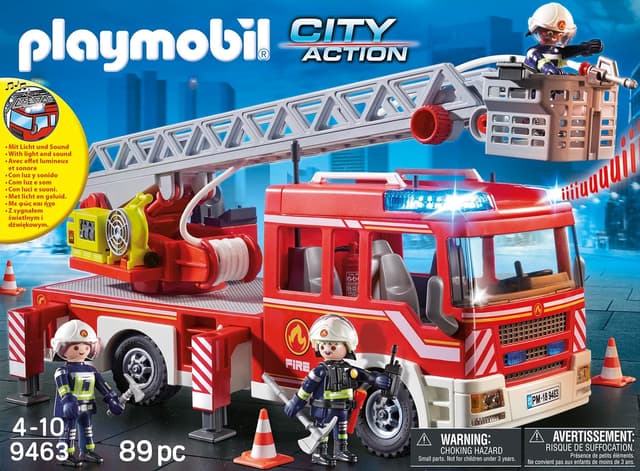 Thumbnail 1 de Playmobil 9463 Fire Ladder Unit with Lights and Sound 🚒