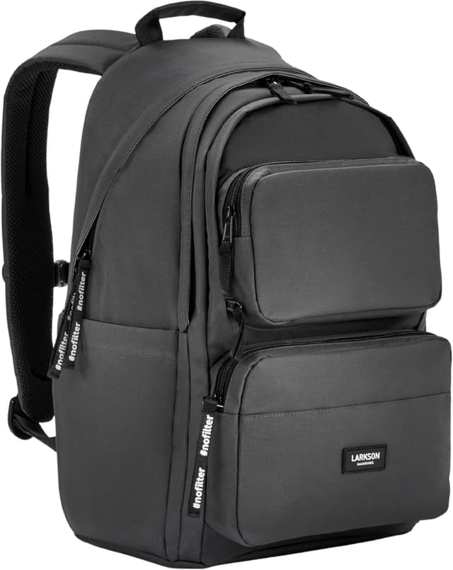 Detalle de LARKSON Zaino scuola grigio 16 pollici