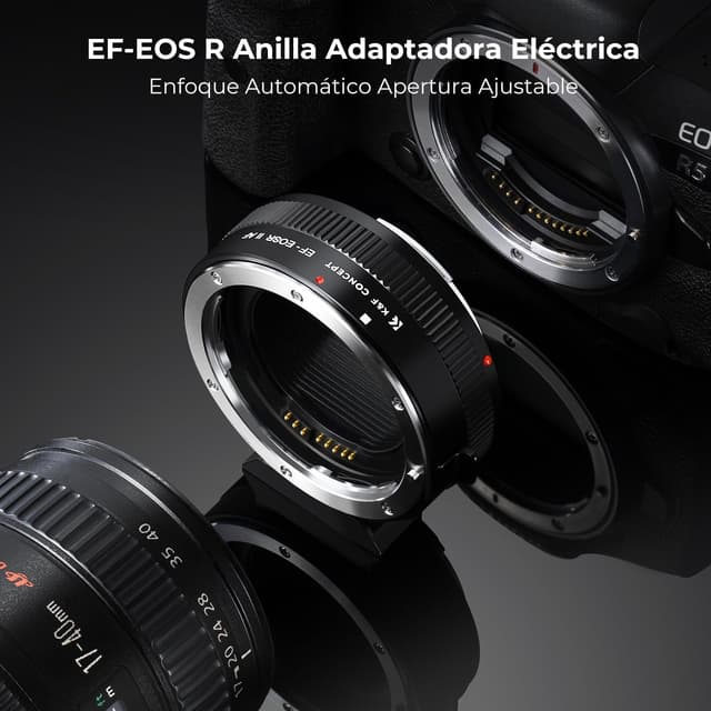 Detalle 2 de K&F CONCEPT Adaptador Canon EF/EF-S a EOS R