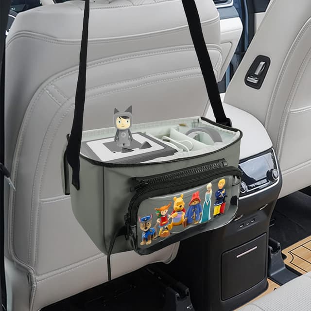 Detalle de Annmore Carry Bag for Toniebox and Characters (Grey) – storage for audio players, cards and accessories