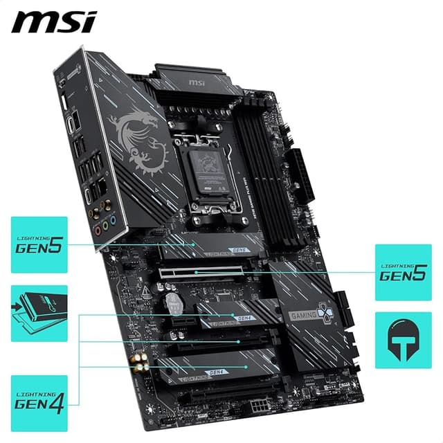 Thumbnail 4 de MSI X870E Gaming Plus WiFi — Placa base ATX para Ryzen 9000, DDR5 8200+ MT/s