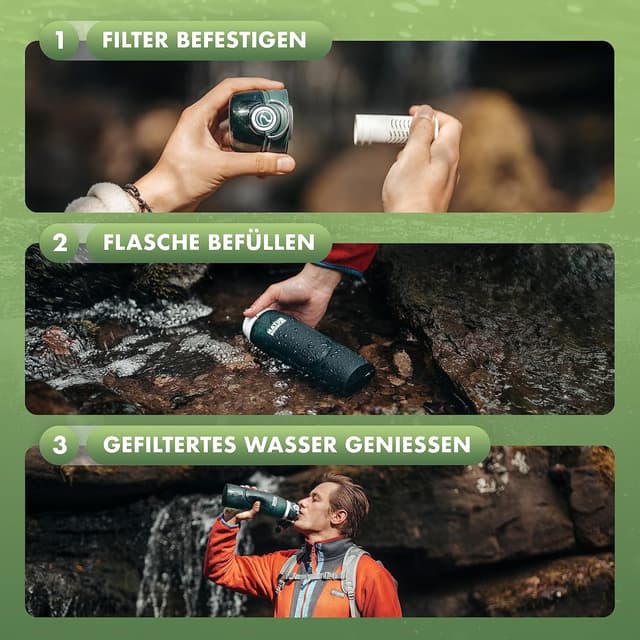 Thumbnail 5 de NATURBUMMLER Wasserfilter Flasche 1000 ml