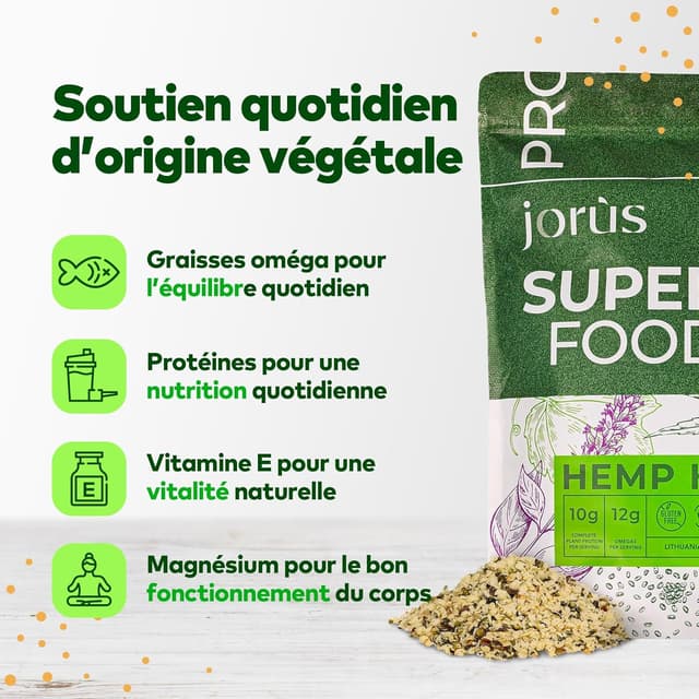 Thumbnail 5 de Jorus Graines de chanvre décortiquées 1 kg 🥗