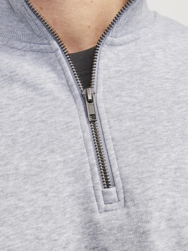 Detalle 2 de JACK & JONES demi-zip homme à col montant, maille à manches longues