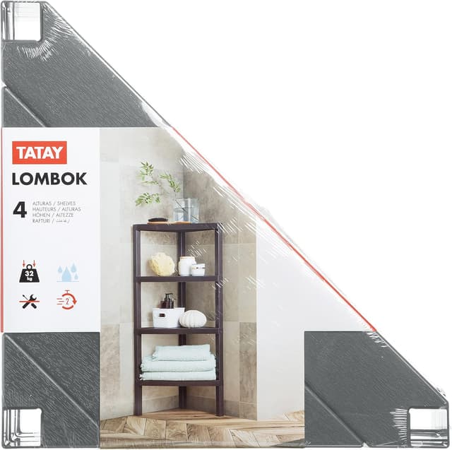 Thumbnail 5 de TATAY Lombok scaffale angolare 4 ripiani