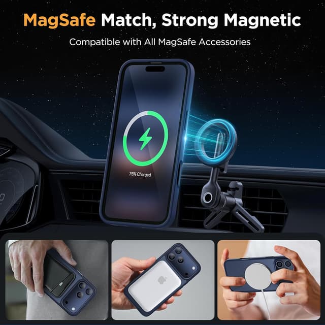 Detalle de Miracase iPhone 17 Pro MagSafe case 6.3"