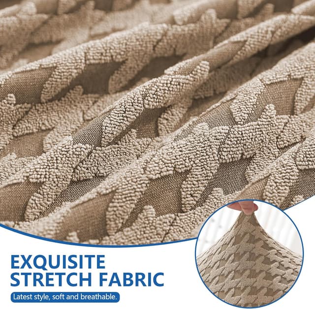 Detalle 2 de Housse de chaise YSTELLAA kaki extensible