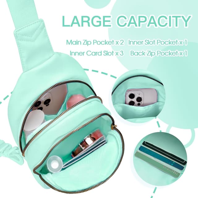 Thumbnail 2 de Viverte Small Initial Sling Bag for Girls