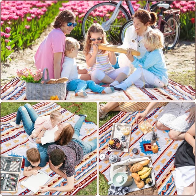 Detalle de LARUTAN waterproof picnic blanket 200x300cm