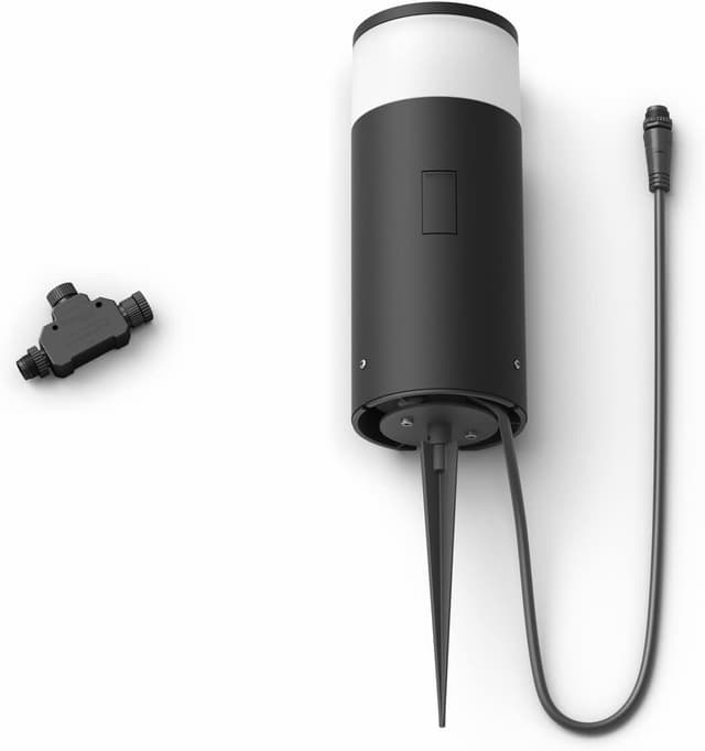 Detalle de Philips Hue White and Color Ambiance Calla palo smart LED per esterni (IP65) da 8W, nero