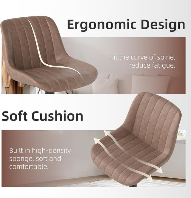 Detalle de Bar Stools Set of 2, Swivel Counter, 20cm