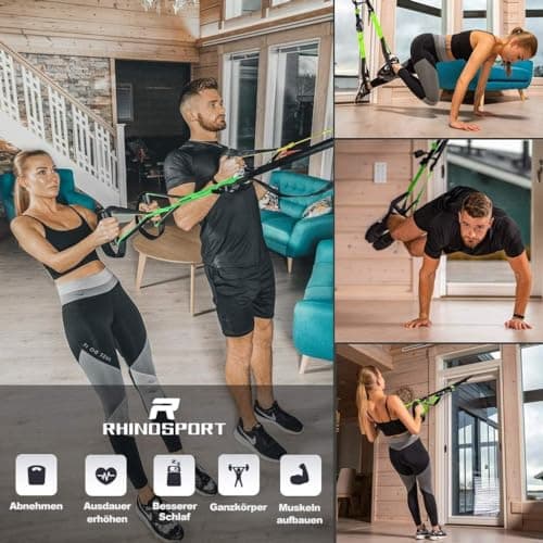 Detalle 1 de RHINOSPORT Sistema de Entrenamiento Suspensión Ajustable 🏋