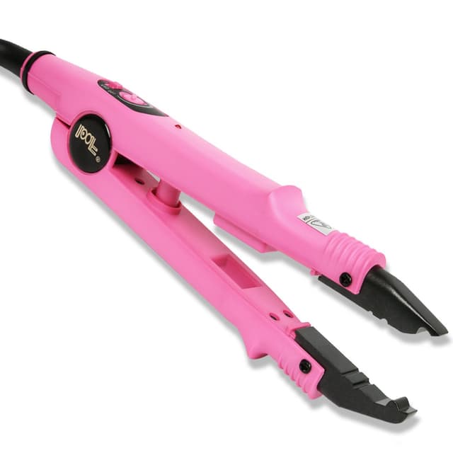 Detalle de HAUSPROFI Profi Wärmezange für Haar-Extensions (Rosa) – zum Andrücken, Trennen und Ausrichten