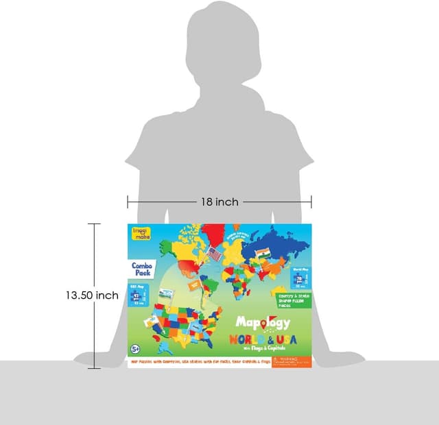 Thumbnail 4 de Imagimake Mapology USA & World Map Puzzle