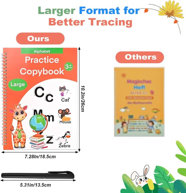 Detalle 2 de Magic Grooved Reusable Handwriting Books 26 x 18.5cm
