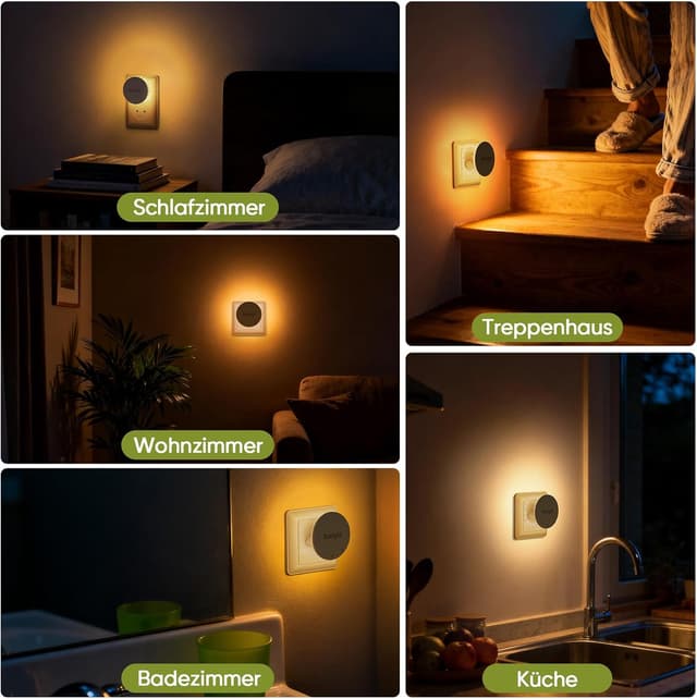 Thumbnail 6 de Suright Nachtlicht Steckdosen Duo 2700K