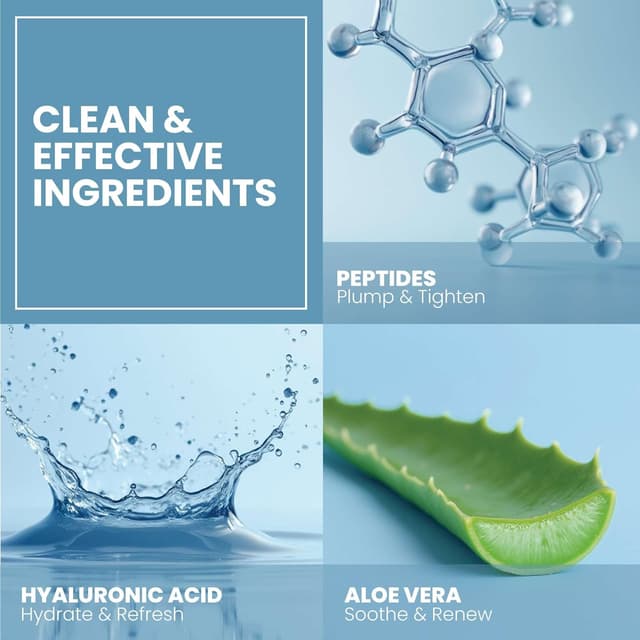 Thumbnail 6 de Eva Naturals Multi Peptide Face Serum (2 oz, 2-Pack) — Anti-Aging Collagen Peptides, Fragrance-Free