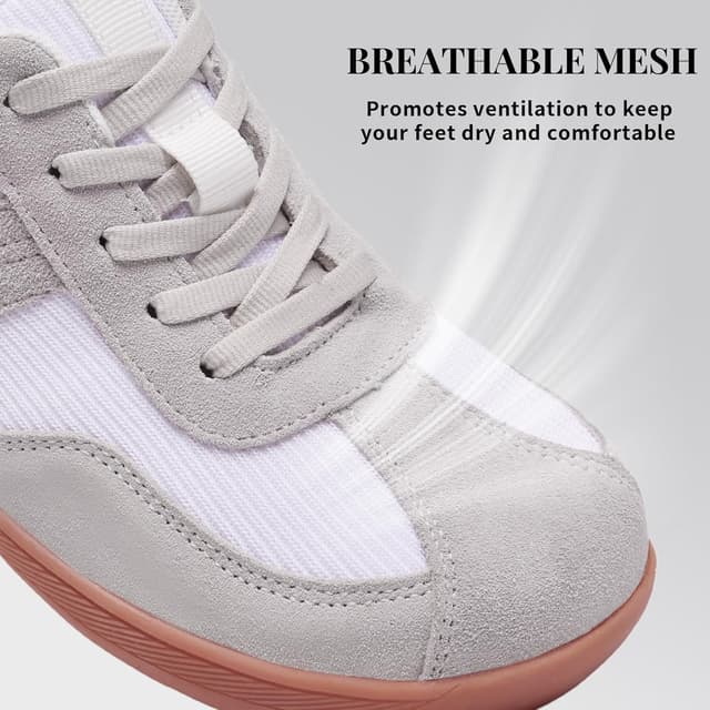 Detalle de Mioceko Women’s Barefoot Wide Fit Trainers – lightweight zero-drop style sneakers