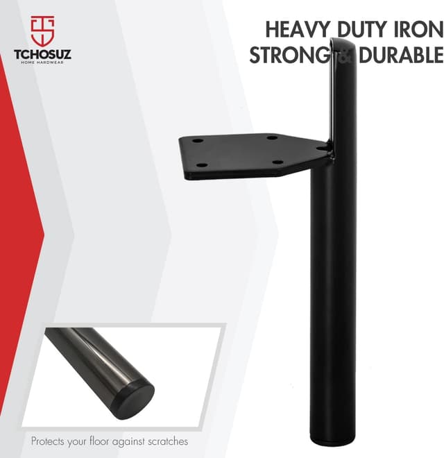 Detalle de TCHOSUZ 17cm metal furniture legs, pack of 4