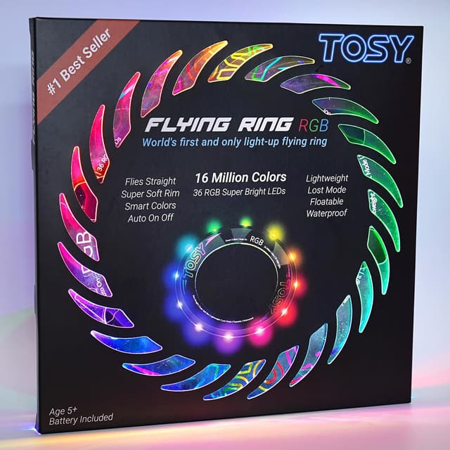 Imagen de TOSY Flying Ring 36 LEDs Wasserspielzeug für Pool 🏖 en OfertitasTOP
