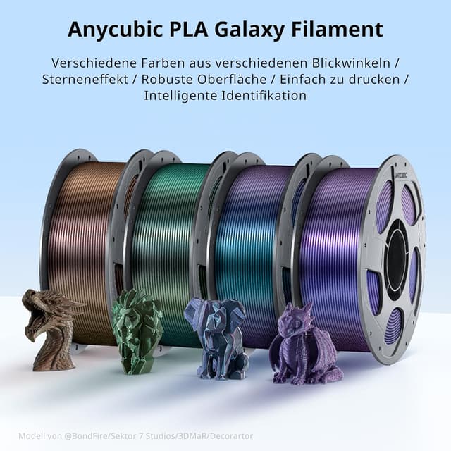 Detalle 2 de ANYCUBIC Silk Rainbow PLA Filament 1KG