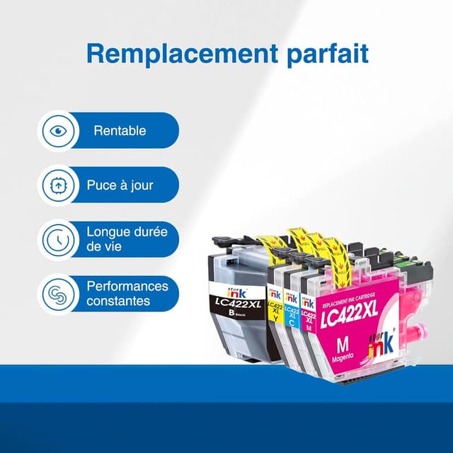 Detalle 2 de starink LC422XL Cartouche pour Brother LC422XL