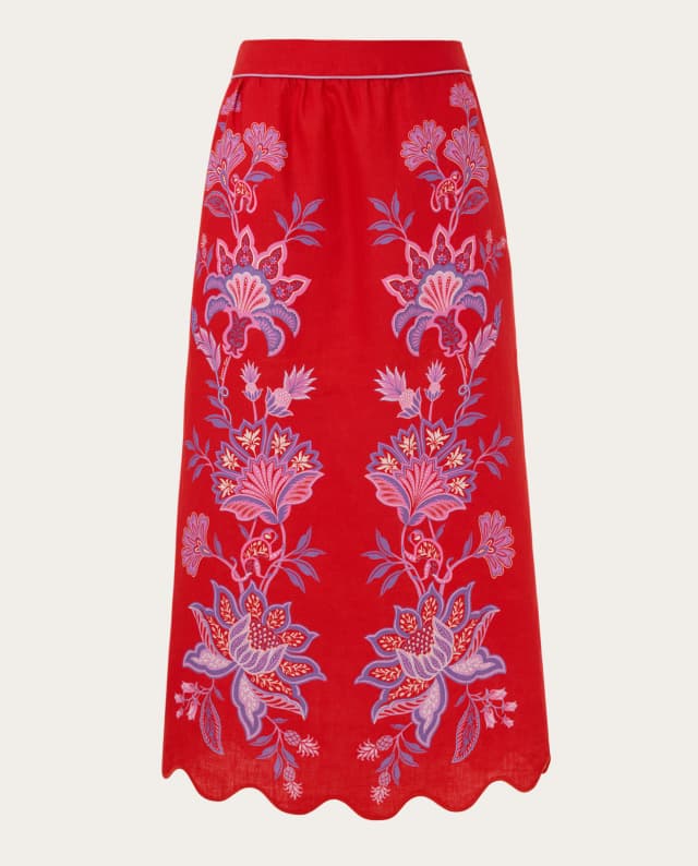 Imagen de FARM Rio Falda midi Garden lino en OfertitasTOP