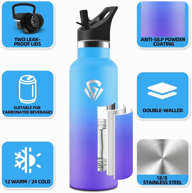 Thumbnail 1 de HoneyHolly Botella Agua Niños, Térmico 500ml 🥤