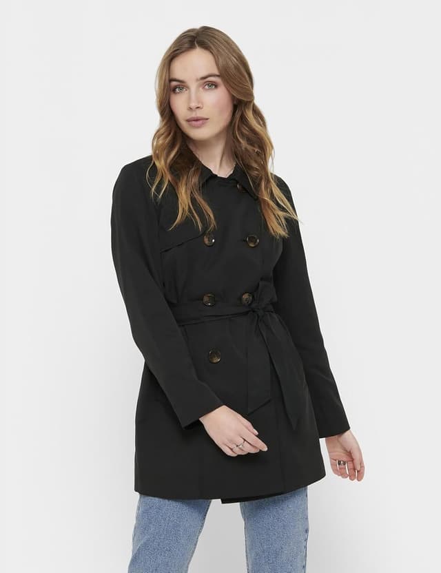 Detalle de ONLY Damen Trenchcoat ONLVALERIE mit Gürtel und Futter