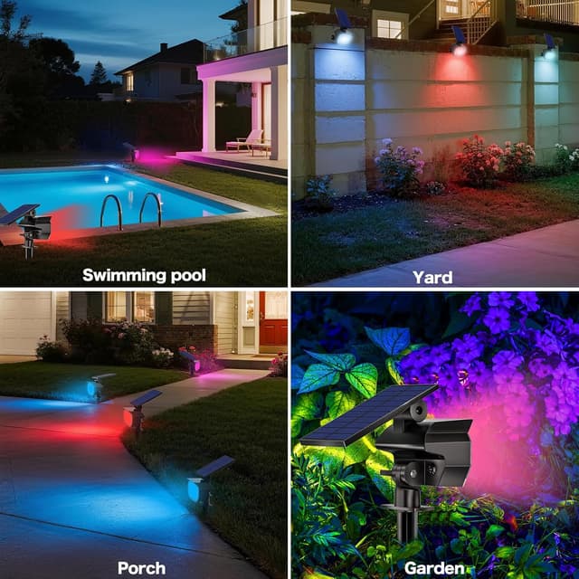 Thumbnail 6 de Adewalk Adewalk 4 fari solari RGB IP65