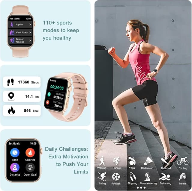 Thumbnail 2 de IOWODO Smart Watch 1.91" HD fitness smartwatch