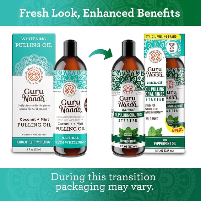 Thumbnail 1 de GuruNanda Starter Oil Pulling 8 oz 🪥